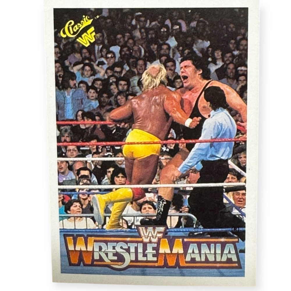 WrestleMania Hulk Hogan Clothesline Andre the Giant Trading Card‎ #39